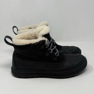 Nike Woodside Chukka 2 Boots Womens 11 Black Suede Rubber Fur Lined 537345 001